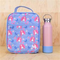 MontiiCo Insulated Large Lunch Bag and Ice Pack Mermaid Tales