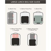 MontiiCo Insulated Large Lunch Bag and Ice Pack Sorbet Sunset