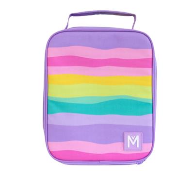 MontiiCo Insulated Large Lunch Bag and Ice Pack Sorbet Sunset