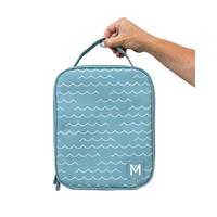 MontiiCo Insulated Large Lunch Bag and Ice Pack Wave Rider