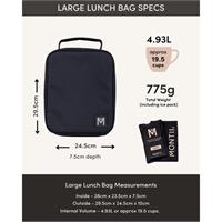 MontiiCo Insulated Large Lunch Bag and Ice Pack Wave Rider