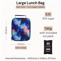 MontiiCo Insulated Large Lunch Bag and Ice Stealth