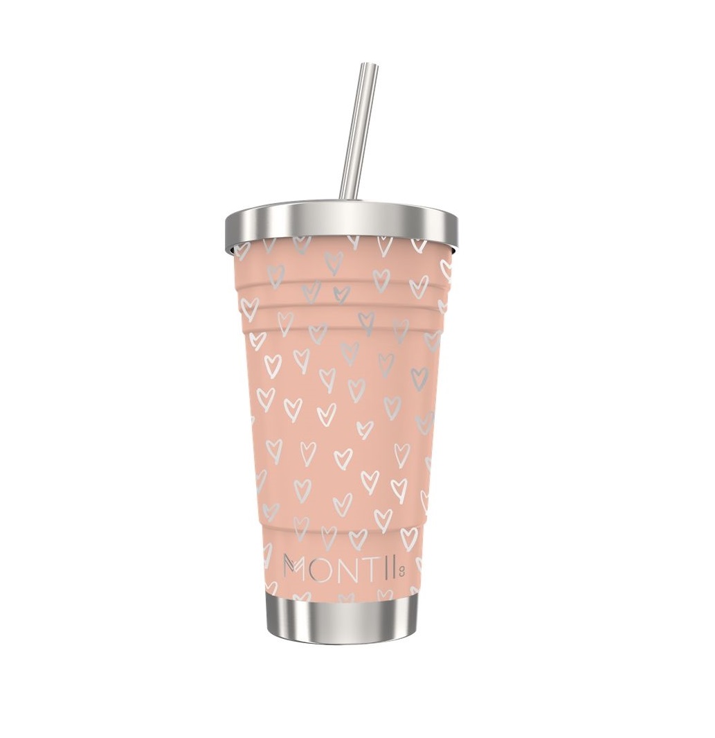 MontiiCo Smoothie Cup - Peachy Hearts