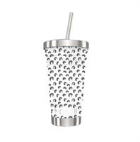 MontiiCo Smoothie Cup - White Leaopard
