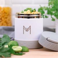 Montiico White Insulated Food Jar 400ml (not dishwasher safe)