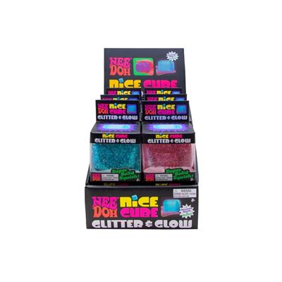 NeeDoh Nice Cube Glitter & Glow