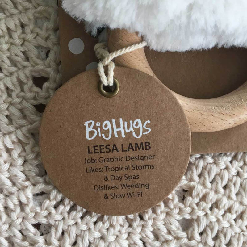 O.B Designs Dingaring - Leesa Lamb (White)