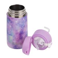 Oasis Kids Stainless Steel Double Wall Insulated Drink Bottle with Sipper (400ml) Galaxy