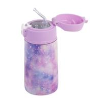 Oasis Kids Stainless Steel Double Wall Insulated Drink Bottle with Sipper (400ml) Galaxy