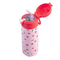 Oasis Kids Stainless Steel Double Wall Insulated Drink Bottle with Sipper (550ml) Cherry Crush
