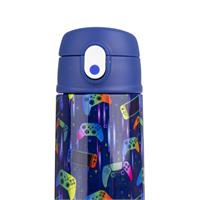 Oasis Kids Stainless Steel Double Wall Insulated Drink Bottle with Sipper (550ml) Gamer