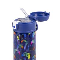 Oasis Kids Stainless Steel Double Wall Insulated Drink Bottle with Sipper (550ml) Gamer