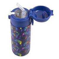 Oasis Kids Stainless Steel Double Wall Insulated Drink Bottle with Sipper (550ml) Gamer