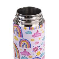 Oasis Kids Stainless Steel Double Wall Insulated Drink Bottle with Sipper (550ml) Rainbow Sky