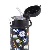 Oasis Kids Stainless Steel Double Wall Insulated Drink Bottle with Sipper (550ml) Sports