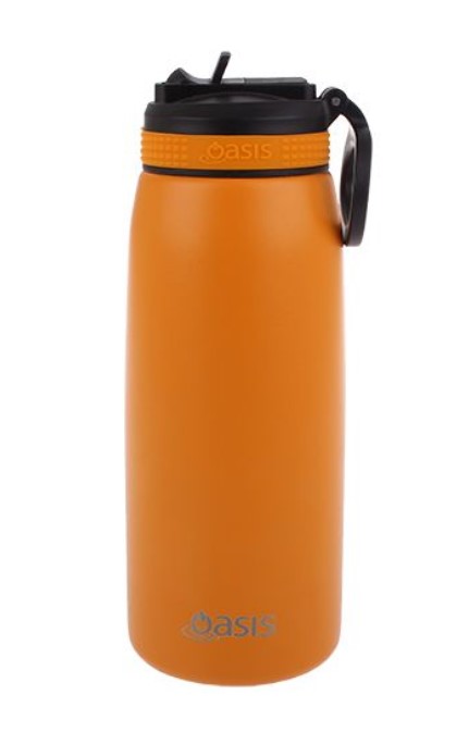 Burnt Orange Oasis Sports Drink Sipper Bottle 780ml