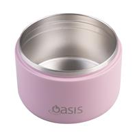 Oasis Stainless Steel Double Wall Insulated Food Flask Quick Release Lid (300ml) Blush