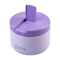 Oasis Stainless Steel Double Wall Insulated Food Flask Quick Release Lid (300ml) Lilac