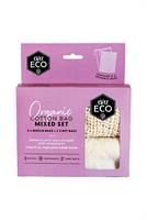 Organic Cotton Produce Bags Mixed set of 4