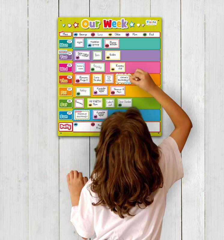 Our Week - Family Magnetic Organiser Chart