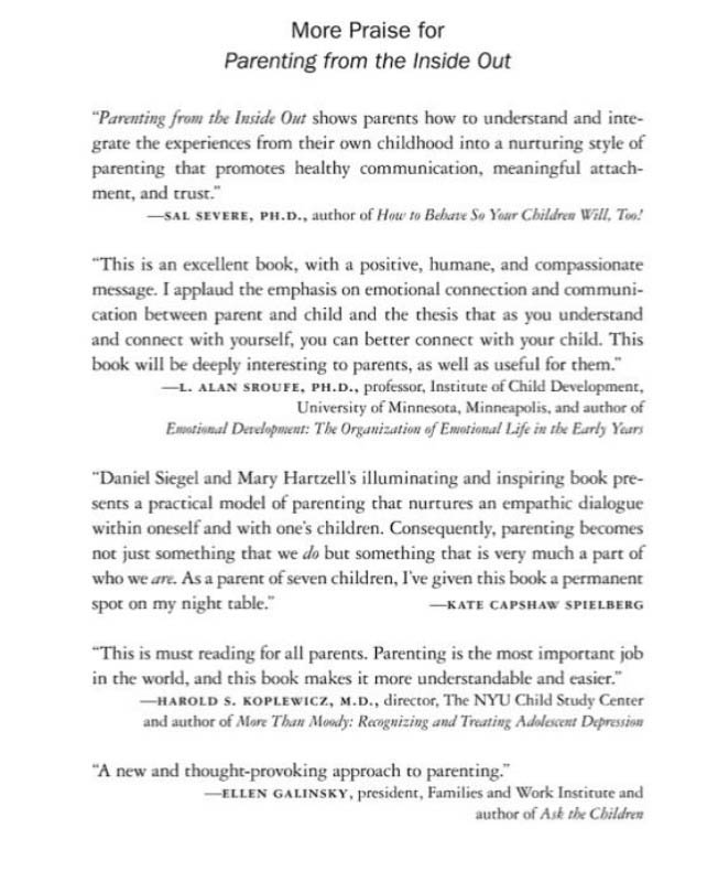 Parenting From The Inside Out