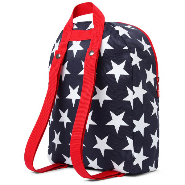 Penny Scallan Canvas Rucksack Backpack - Navy Star