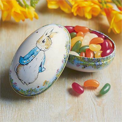 Peter Rabbit Egg Shaped Tin