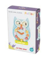 Petilou-Wooden Toys-Blink Owl Clock