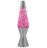 Pink Retro Glitter Lava Lamp