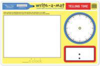 Telling Time Learning Mat side 2