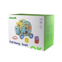 Pull Along Snail with Rolling Wheel & Blocks