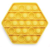 Push and Pop Yellow Hexagon