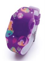 Mermaid Push It LED Patterns Watch