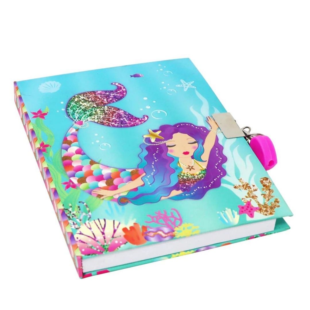 Rainbow Mermaid Strawberry Scented Lockable Diary