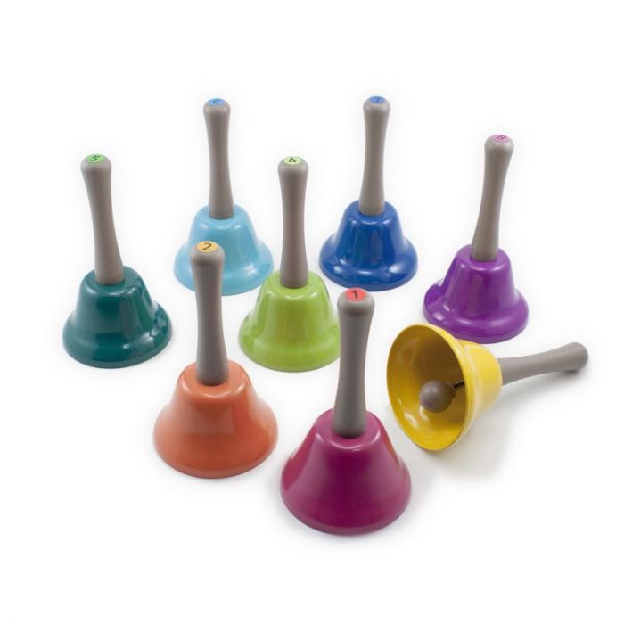 Rainbow Musical Hand Bells 8 Piece Set