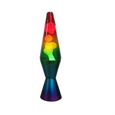 Rainbow Retro Lava Lamp 37cm