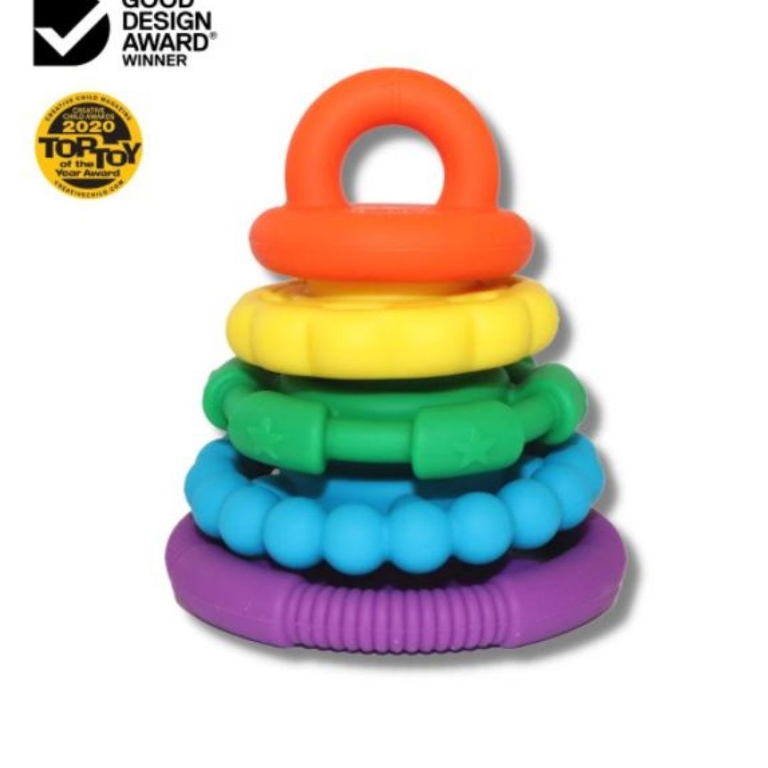 Jellystone Rainbow Stacker and Teether Toy - Rainbow Bright