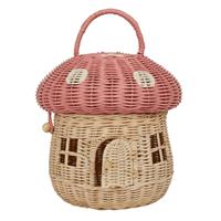 Rattan Mushroom Basket - Musk