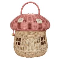 Rattan Mushroom Basket - Musk