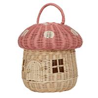 Rattan Mushroom Basket - Musk