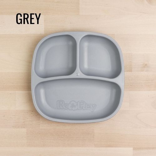 Replay Divided Kids Plate Grey