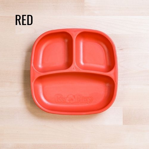 Replay Divided Kids Plate Red