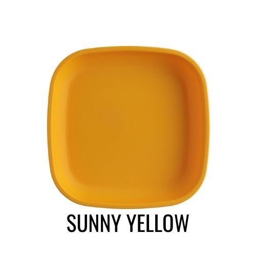 Replay Flat Kids Plate Sunny Yellow