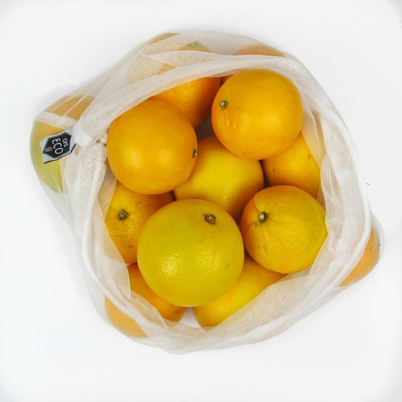 Reusable Produce Bags set of 4 plus Storage Pouch