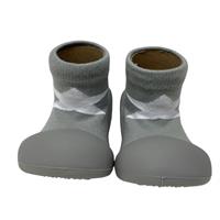 Rubber Soled socks Grey/White Star