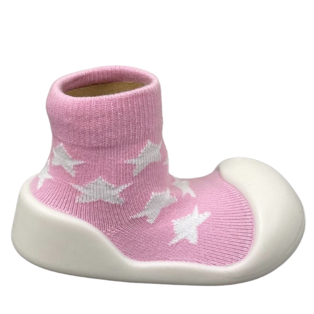 Rubber Socks Pink Star