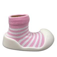 Rubber Socks Pink Stripe