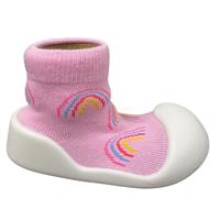 Rubber Socks Pink Rainbow