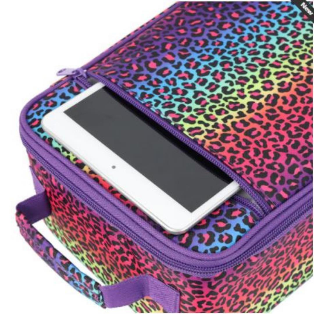Sachi Insulated Lunch Bag Rainbow Leopard