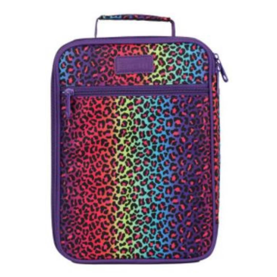 Sachi Insulated Lunch Bag Rainbow Leopard